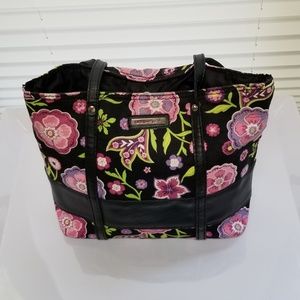 Longaberger Floral Print Shoulder Bag